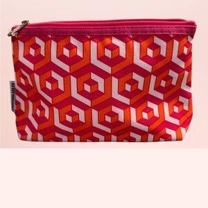 Jonathan Adler Clinique - Geo Print Pouch - Pink & Orange